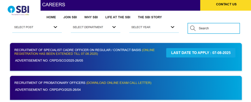 SBI Po Admit Card 2025
