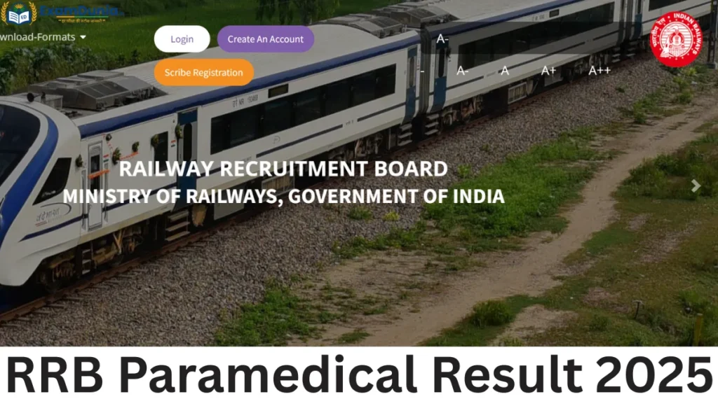 RRB Paramedical Result 2025
