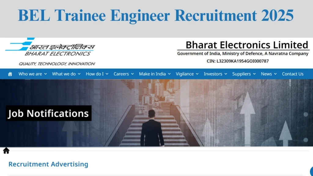 BEL Trainee Engineer Recruitment 2025
