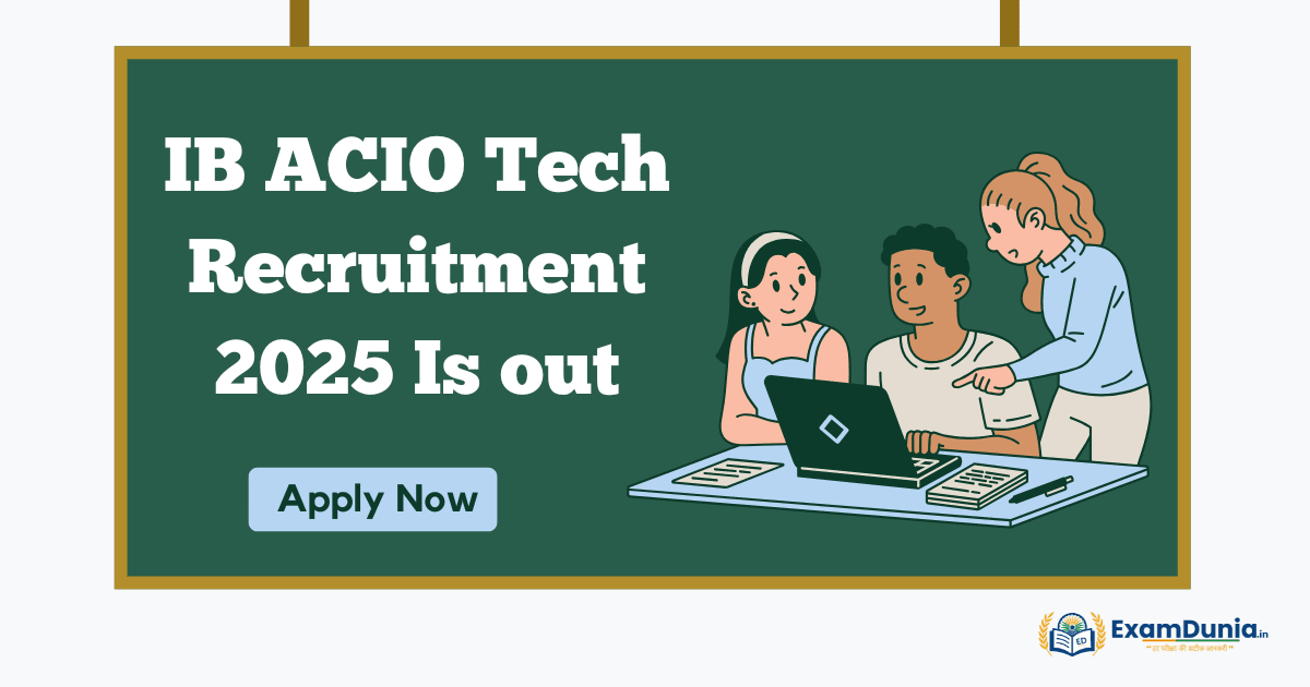 IB ACIO Tech Recruitment 2025