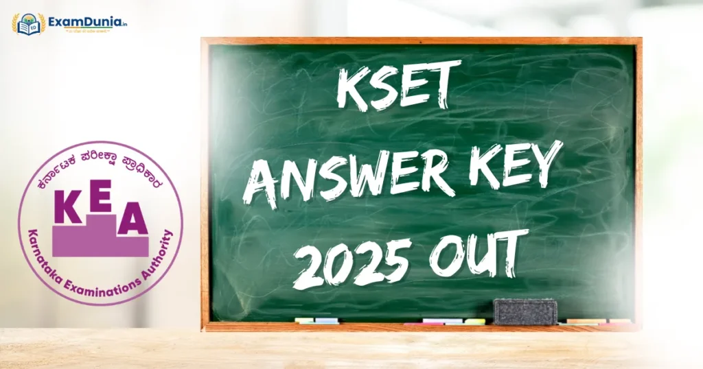 KSET Answer Key 2025