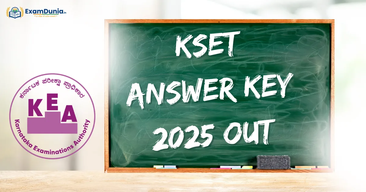 KSET Answer Key 2025