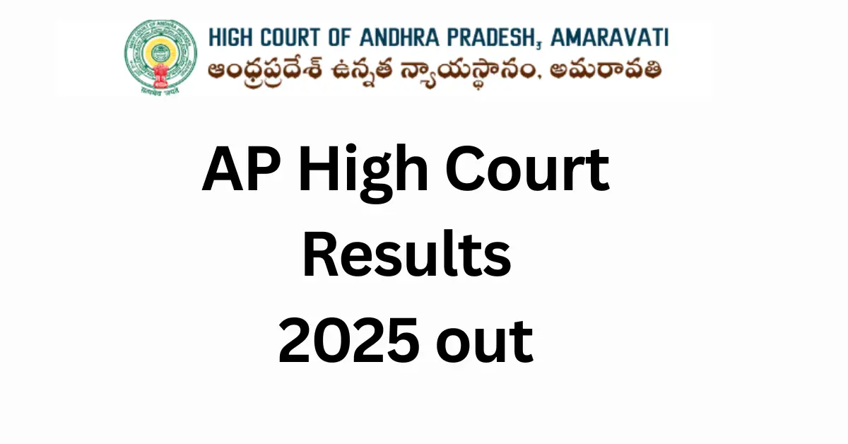 AP High Court Results 2025 Out