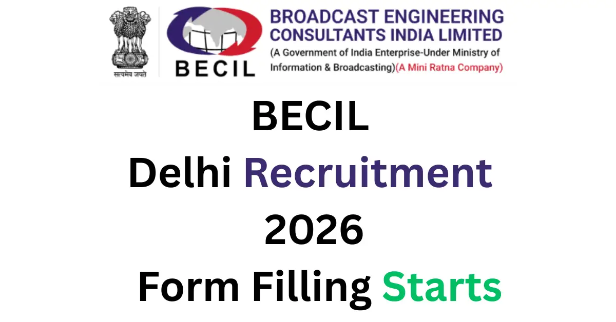 BECIL Delhi Recruitment 2026