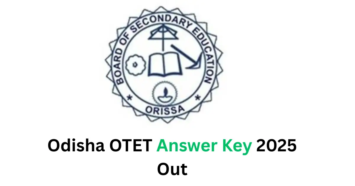 Odisha OTET Answer Key 2025