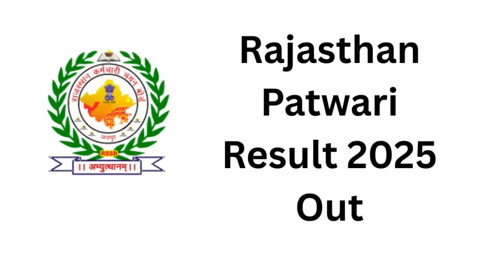 Rajasthan Patwari Result 2025