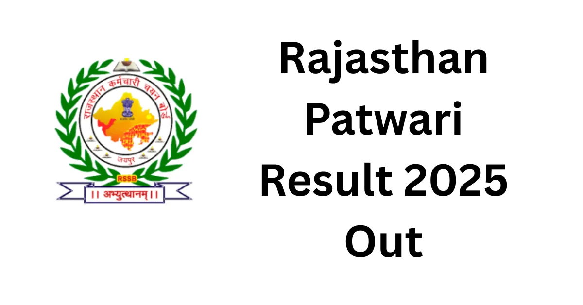 Rajasthan Patwari Result 2025