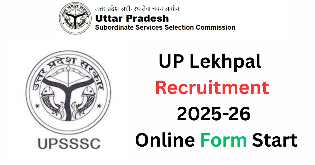 UP Lekhpal Recruitment 2025-26 Online Form Start
