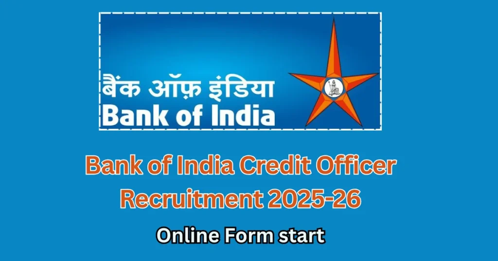 bank of india credit officer recruitment 2025