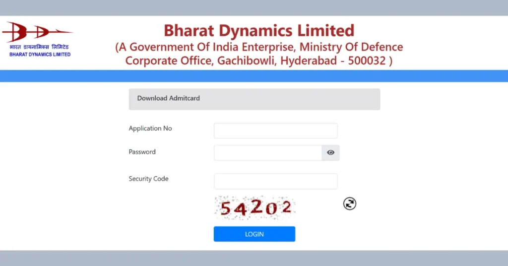 BDL Admit Card 2026