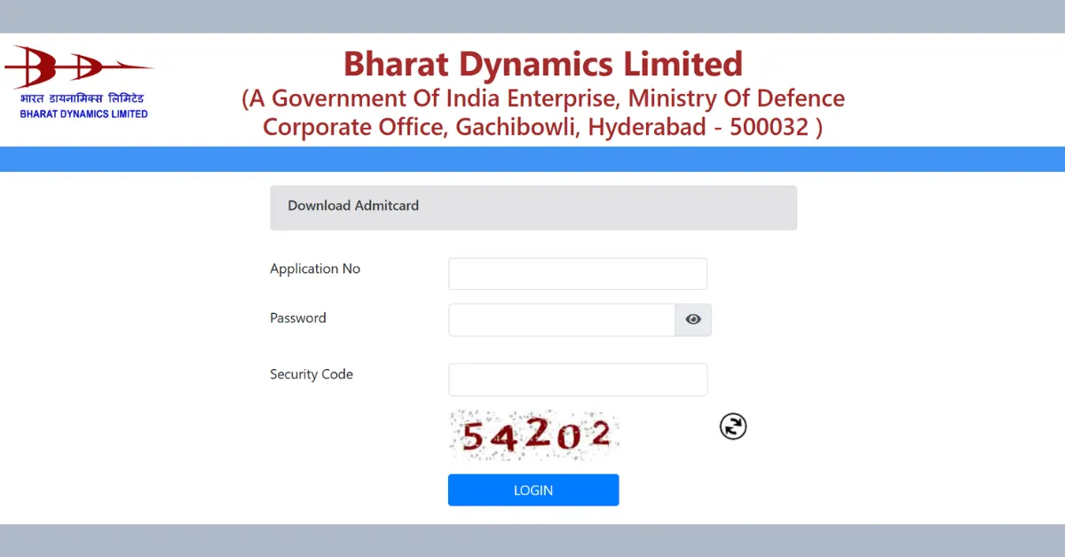 BDL Admit Card 2026