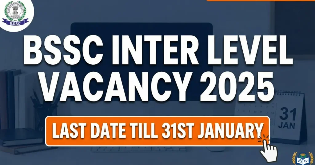 BSSC Inter Level Vacancy 2025