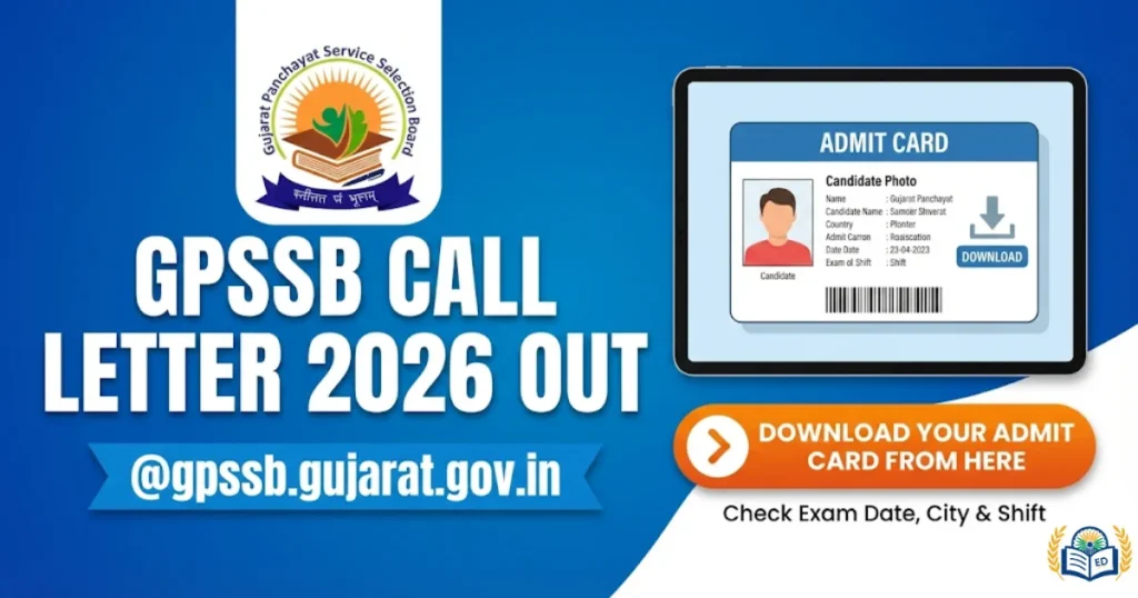 GPSSB Call Letter 2026