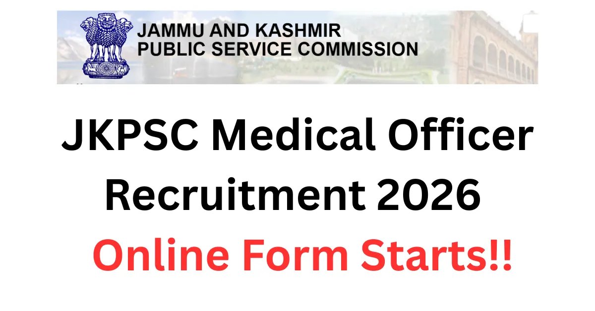 JKPSC Medical Officer Recruitment 2026
