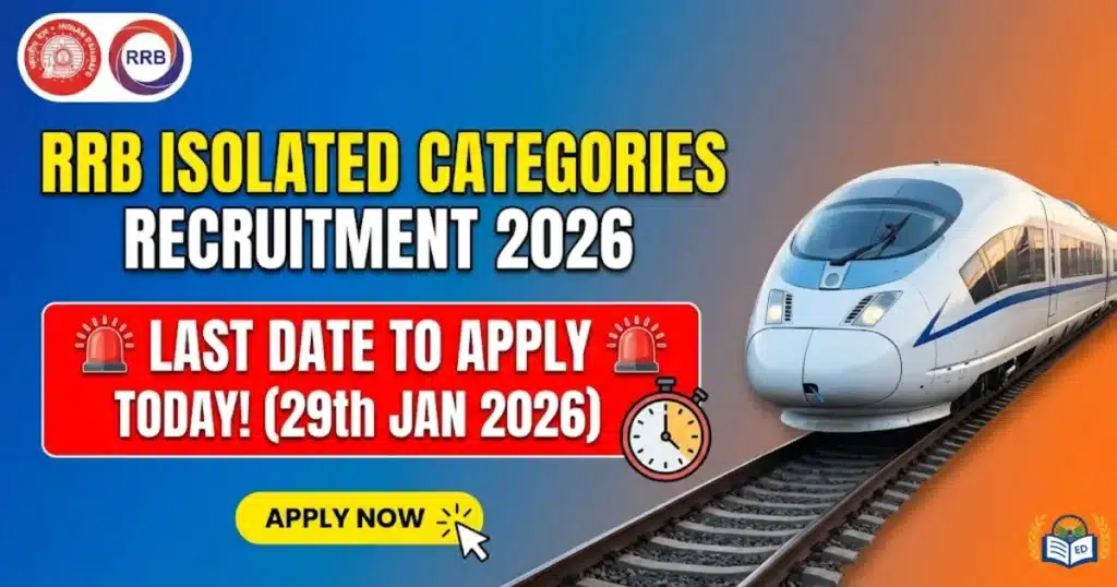 RRB Isolated Categories Recruitment 2026