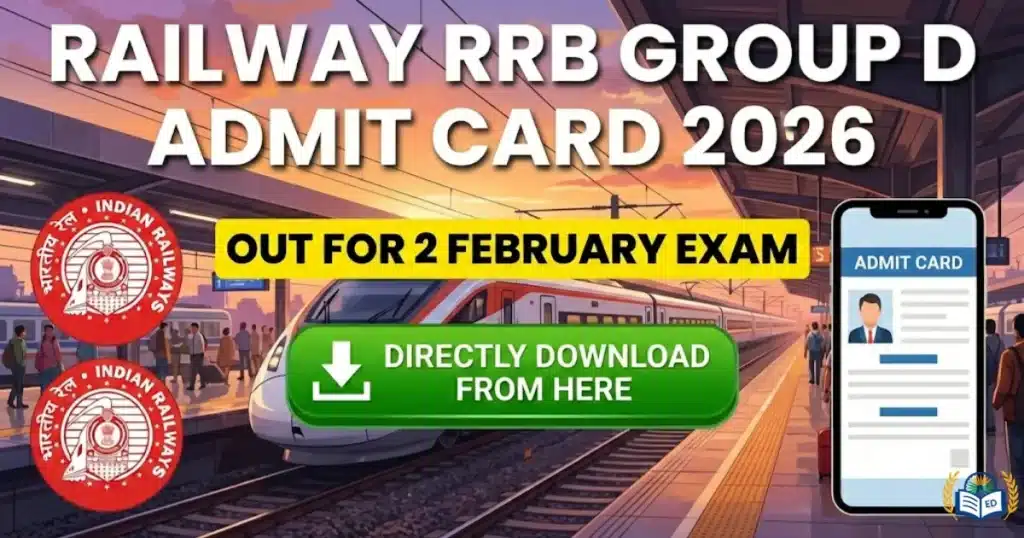 Railway RRB Group D Admit Card