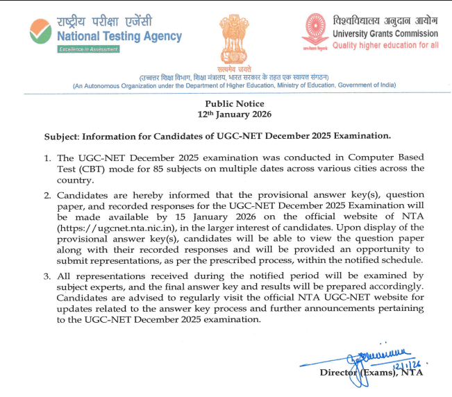 UGC NET Answer Key 2025