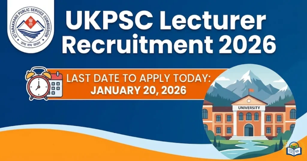 UKPSC Lecturer Recruitment 202
