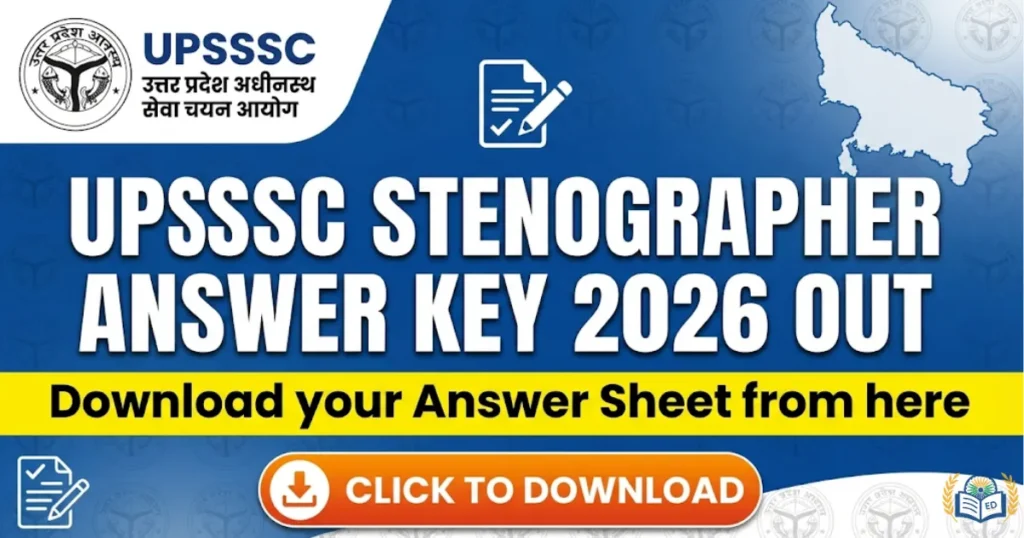 UPSSSC Stenographer Answer Key