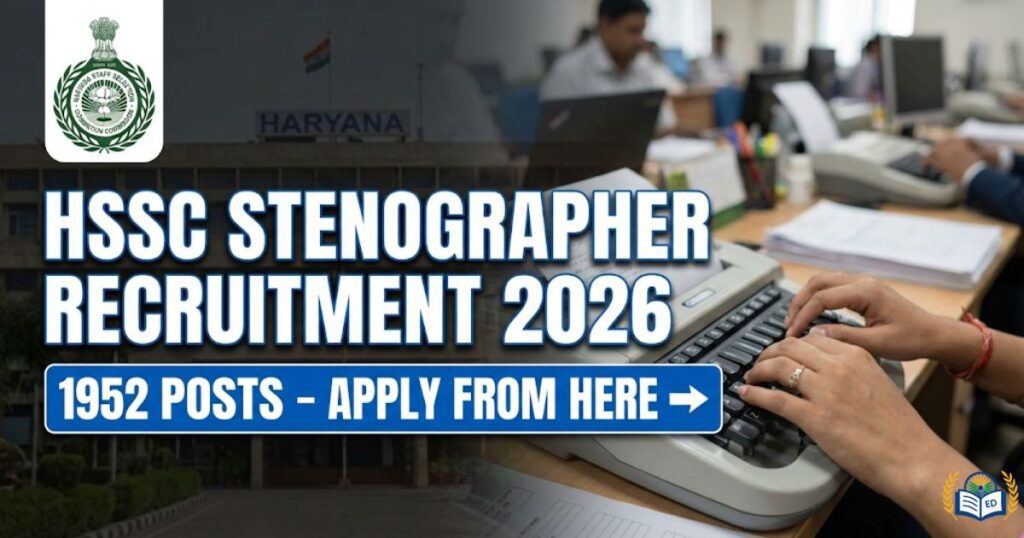 HSSC Stenographer Recruitment 2026 