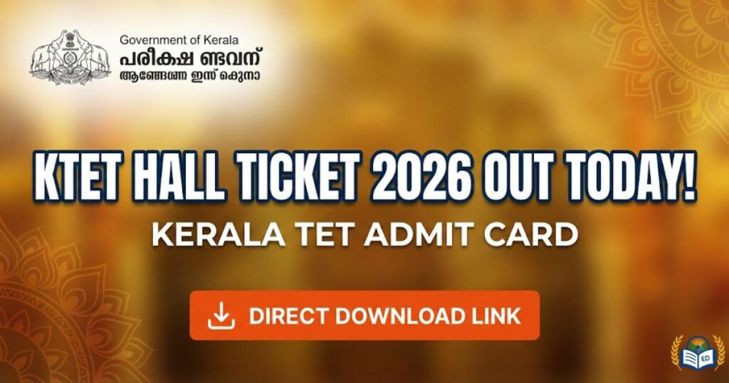 KTET Hall Ticket 2026