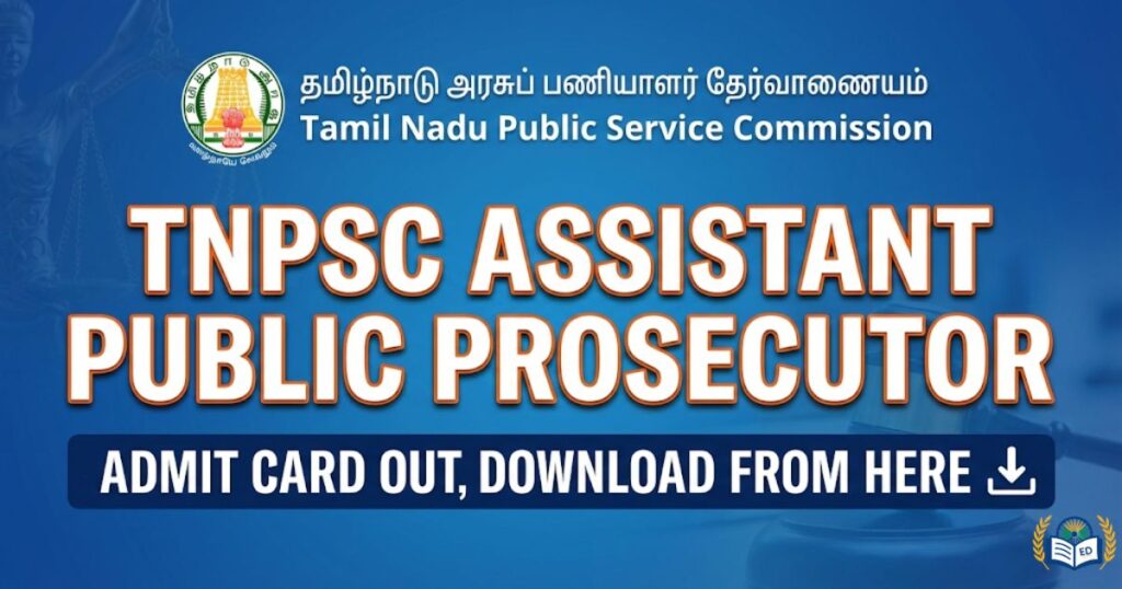 TNPSC Assistant Public Prosecutor Admit Card