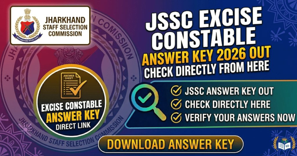 JSSC Excise Constable Answer Key 2026
