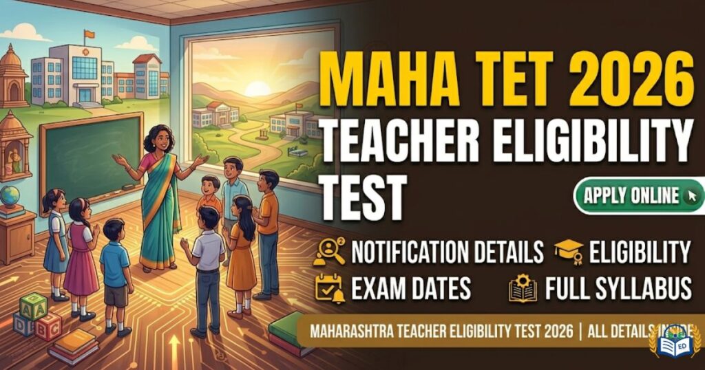 MAHA TET 2026 – MAHA TET Notification 2026, Exam Date, Eligibility, Apply Online