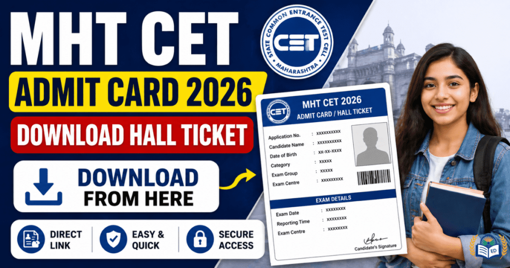 MHT CET Admit Card 2026