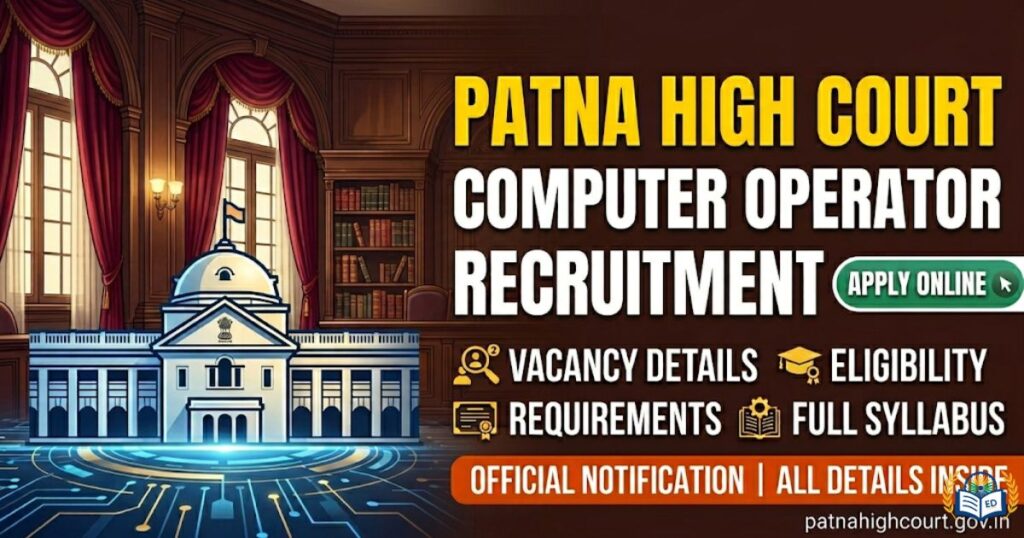 Patna High Court Computer Operator Recruitment 2026