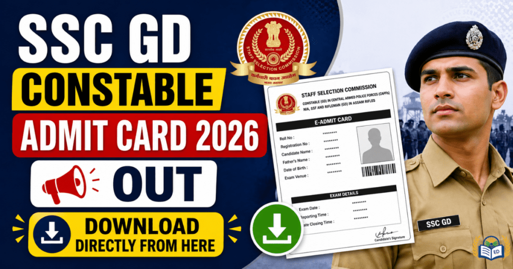 SSC GD Constable Admit Card 2026