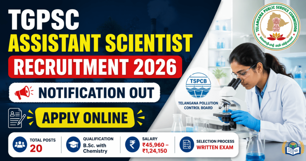 TGPSC Assistant Scientist Recruitment 2026